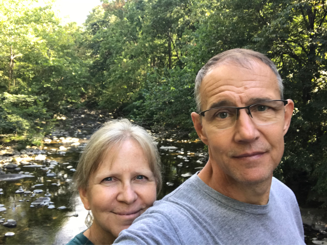 karen and steve outdoors